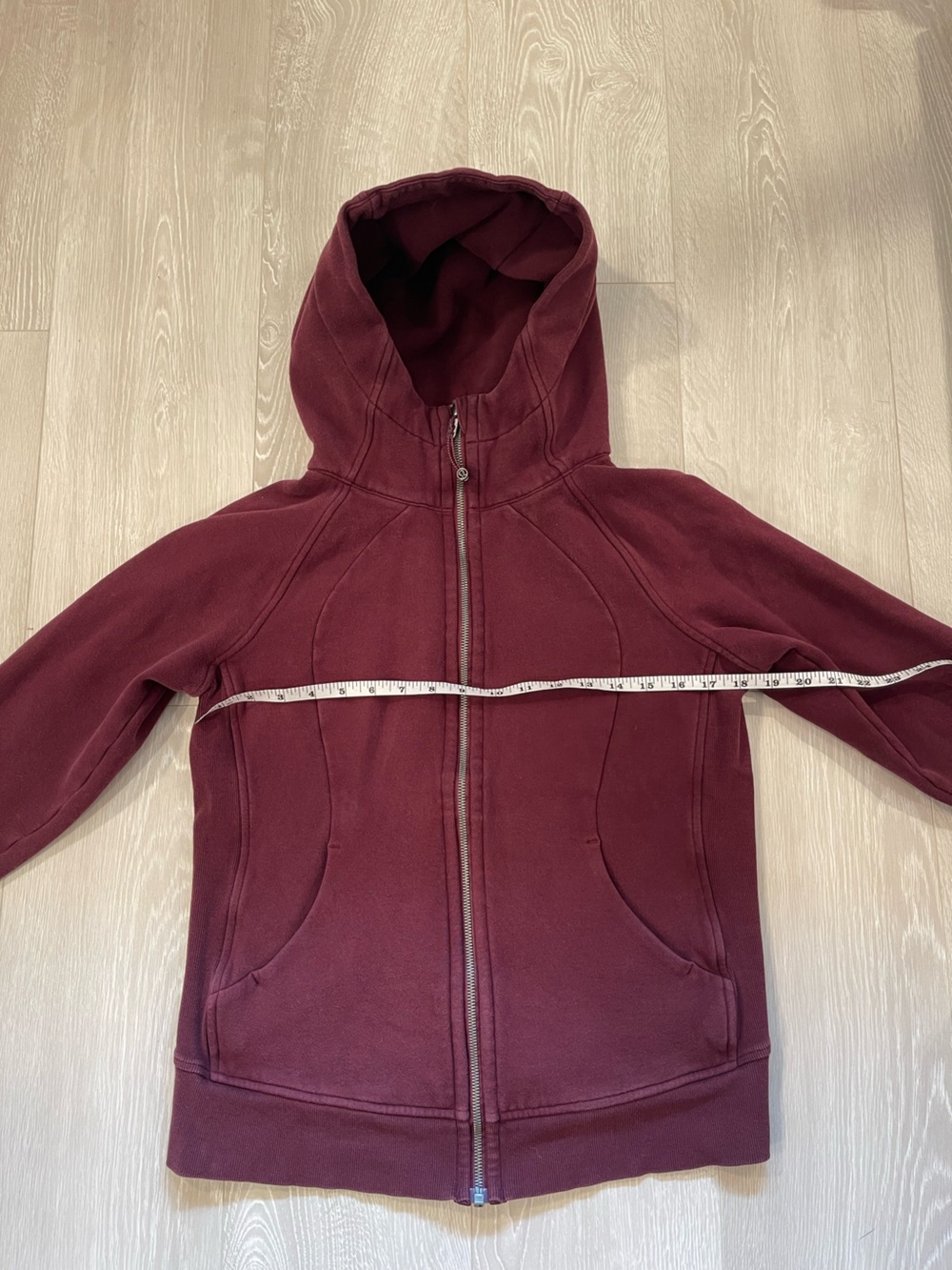 Lululemon Scuba Hoodie IV Garnet Maroon Burgundy size 10 - Picture 7 of 13